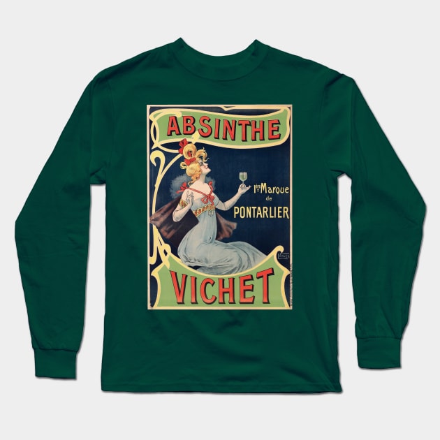 Absinthe Vichet Long Sleeve T-Shirt by UndiscoveredWonders